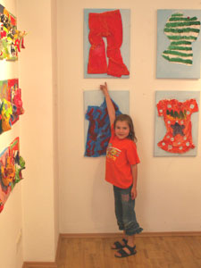 K&uuml;nstler mit Werk